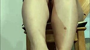 why won't you let me cum with this slimy footjob, mother-in-law?