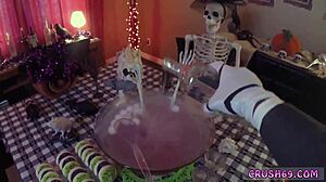 Emotional Step Sister Swallows in Taboo Fun