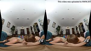 Aspen and Jaycee in swim meet threesome