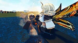 godzilla battles mothra in epic roblox clash