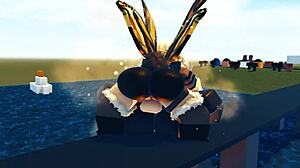 godzilla battles mothra in epic roblox clash