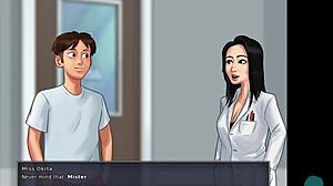 Busty Blonde Roxxy Bathes In Shower