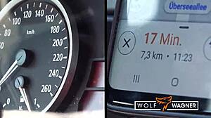 julia, a german milf from berlin, shows off her big fake tits and ass in outdoor casting