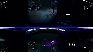 Evileyevr's Cyberpunk Alley Sex with Karma Rx in Costume Doggystyle POV Blowjob