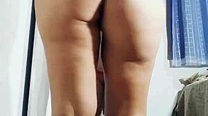 i ripped my cloths and played wit my dildo so nice