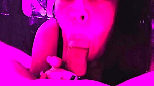 pretty milf with big natural tits cleans pipes deeply in homemade deepthroat scene