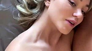 Hot blonde sucking dick like a pro 😈