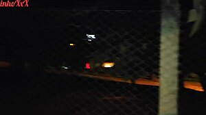 Vagninho and Holy Rubi piss and flaunt their asses in public park