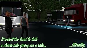 shelly's homecoming with spit and double anal fun