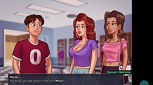 Busty Blonde Roxxy Bathes In Shower