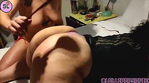 luiza tormenta came to give me a lesson with spanking