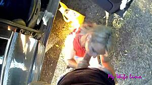 We Stopped At A Picnic Area And Luna Immediately Wanted To Enjoy My Big Cock