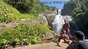 Amateur Backstage Fun With Pretinha At Waterfall