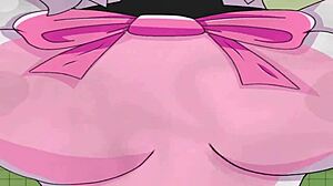 mangle boobs... oh man, those big tits are just bouncing everywhere, so huge and anime-style!