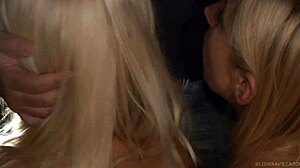 Blonde slave freed from cage? Ready for kinky pleasure now?