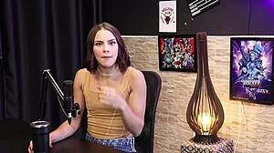 Debora andrade gives sensual blowjob to black guy