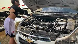 I Take My Car To Wash And End Up Fucking The Lady!