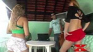 Festive encounter escalates to hardcore sex with anal assfucking and cumshot