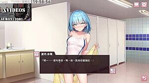 Anime hentai club activity features blowjob on monster cock