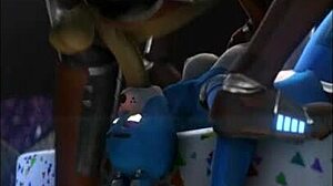 Bunnie Rides Cock in Anal Sex with Toys