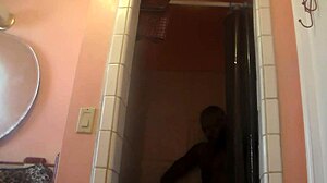 shower sex with a fat babe and big black cock, damn hot