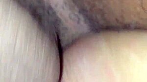 Amateur couple engages in doggystyle position.