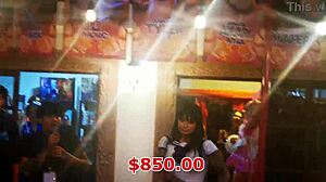 Sailor attends cosplay thong auction