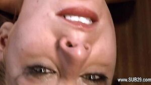 Bottom gets extremely hardcore BDSM rope sex