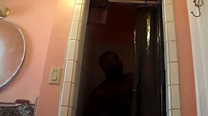 shower sex with a fat babe and big black cock, damn hot