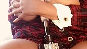 big titty slut fucked by machine