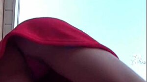 Brookeskye Feels Intense Pleasure Rubbing Her Pussy On The Rooftop.