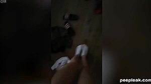 amateur couple relaxes with passionate doggystyle sex after work