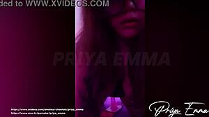 Priya Emma fucks her pussy with a dildo in Indian webcam group scene, so exciting!