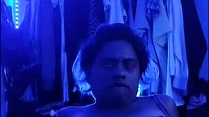 latina mommy rides wild at neon party