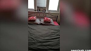 amateur couple relaxes with passionate doggystyle sex after work