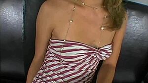 kimberly wood gives an amazing blowjob and takes a facial cumshot