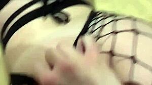 Sexy milf wife, ride my cock in those fishnets!