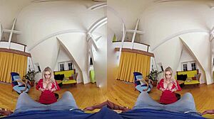 Czech Vr 328: Blonde Rides Huge Boobs In Pov Fucking