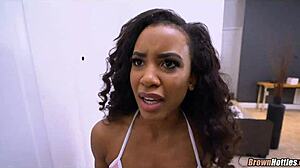 Eating some hot black pussy