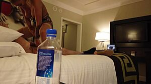 Madelyn monroe seduces stranger with water bottle in vegas