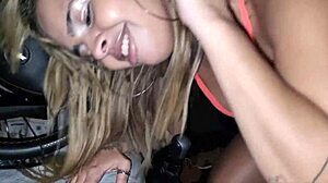 I stopped in a deserted street and fucked thai camargo outside the car