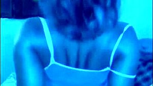 latina mommy rides wild at neon party