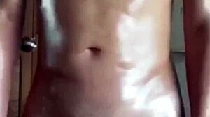 Straight Vietnamese guy bound and fucked outdoors in hidden cam BDSM scene.