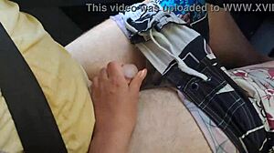 Want my teen stepsister's handjob in the public car?