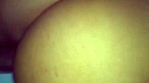 fucking my ebony girl doggystyle with her big tits bouncing