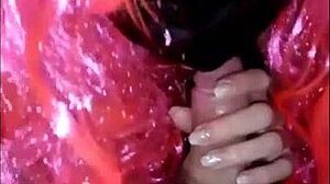 Fantastic Cum Swallow from Beauty with Pink Hair!