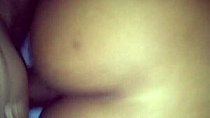 fucking my ebony girl doggystyle with her big tits bouncing