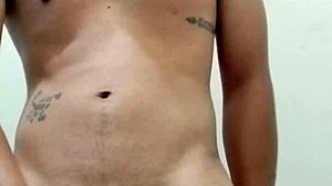 horny guy masturbates solo to cumshot