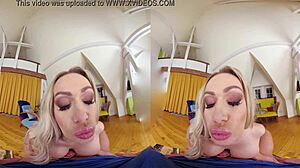 Czech Vr 328: Blonde Rides Huge Boobs In Pov Fucking