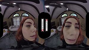 Black Widow Rides Monster Cock